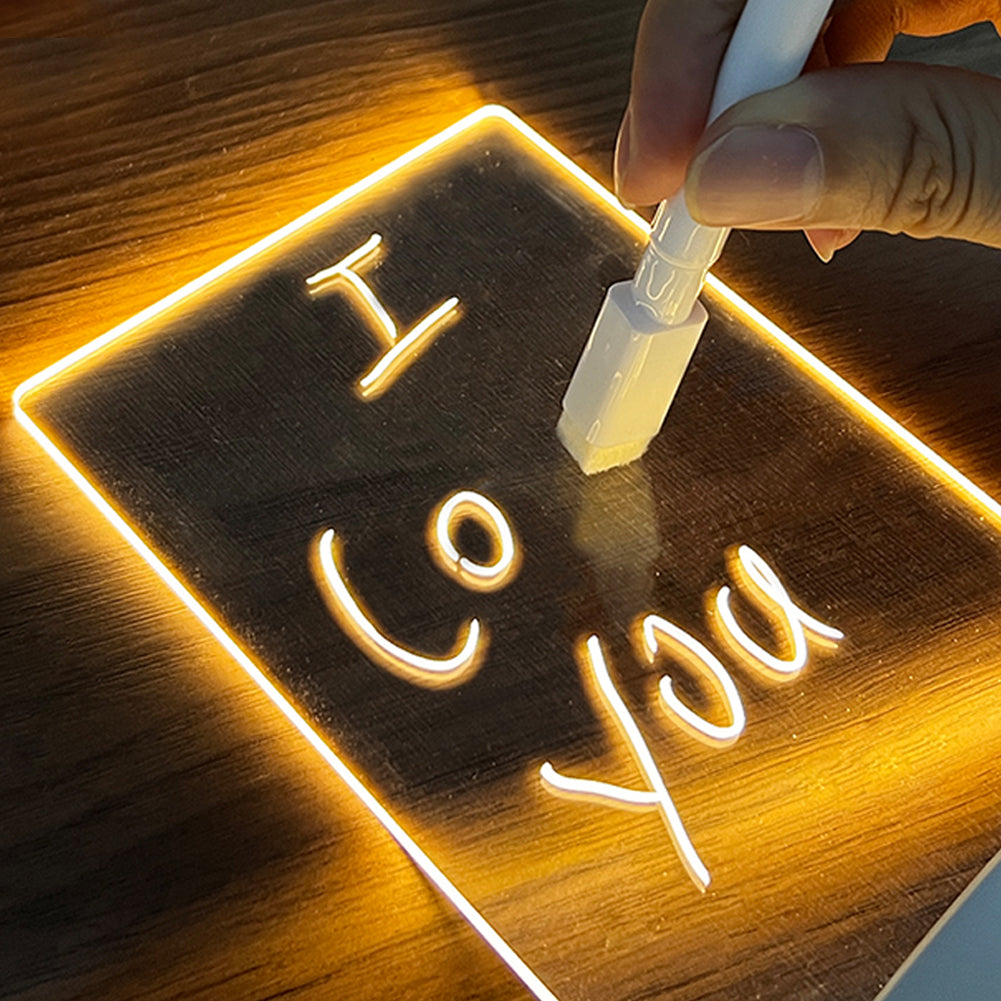 LED-Notizboard mit Leuchtstift