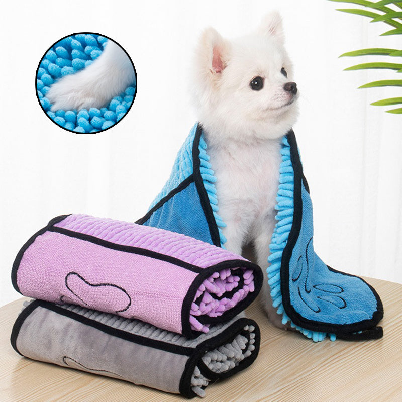 Hunde-Bademantel aus Mikrofaser