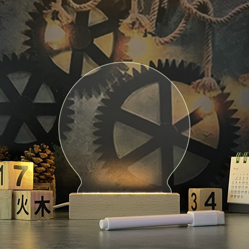 LED-Notizboard beschriftet